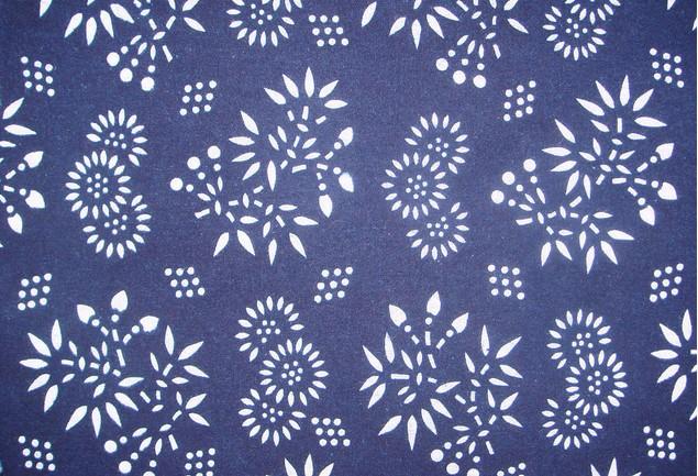 手工DIY:分享50款藍(lán)印花布圖案,越久越迷人的藍(lán)印花布